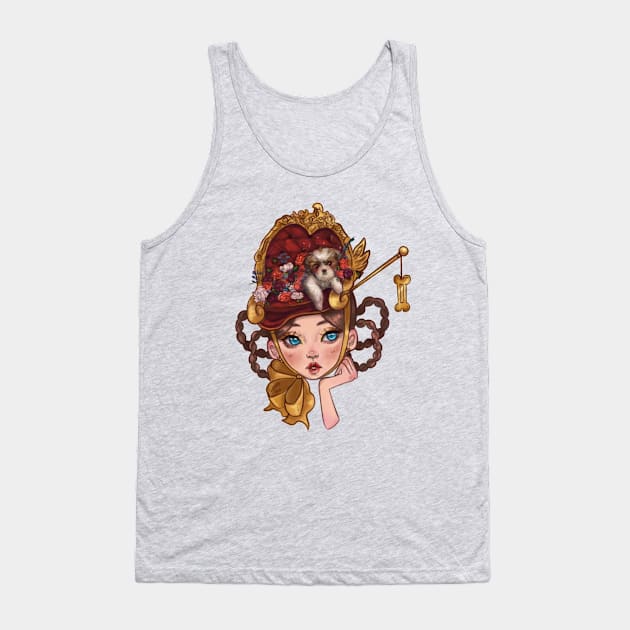 Daydreaming About Shih Tzu and Stuff Tank Top by The Art of Jenna Wing-Hu